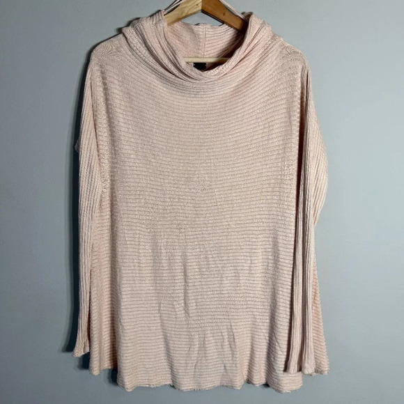 Free People We the Free Lover Rib Thermal Top Women's Small Pink Sweater Coastal - Picture 5 of 14